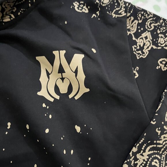 Amiri Paisley Print Black Hoodie - Picture 3 of 7